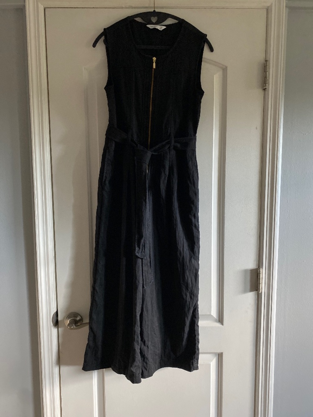 Black wide leg jumpsuit